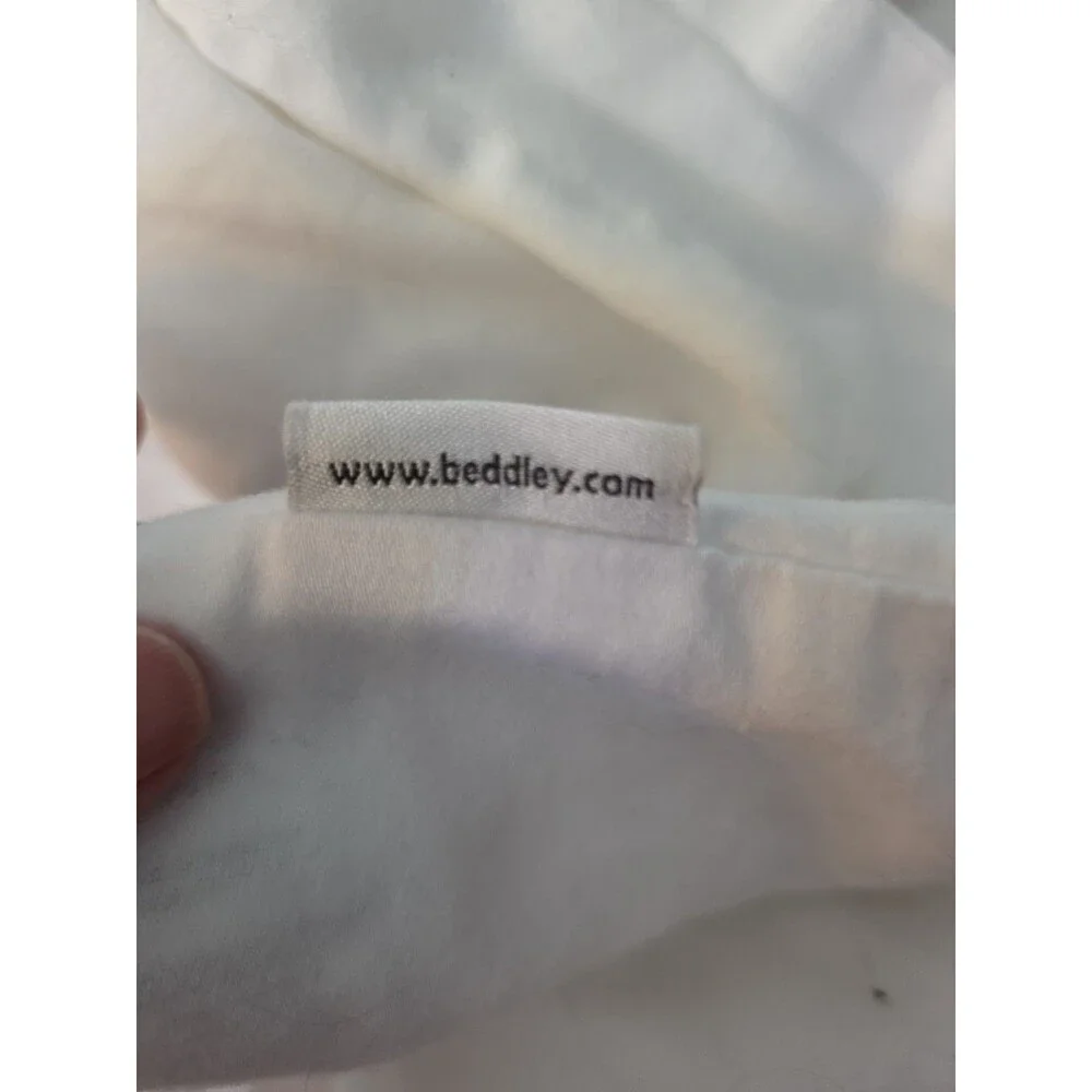 Beddley White Easy Change King Size Duvet Cover